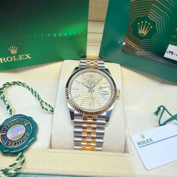 Rolex Datejust Champagne Motif Dial 36mm