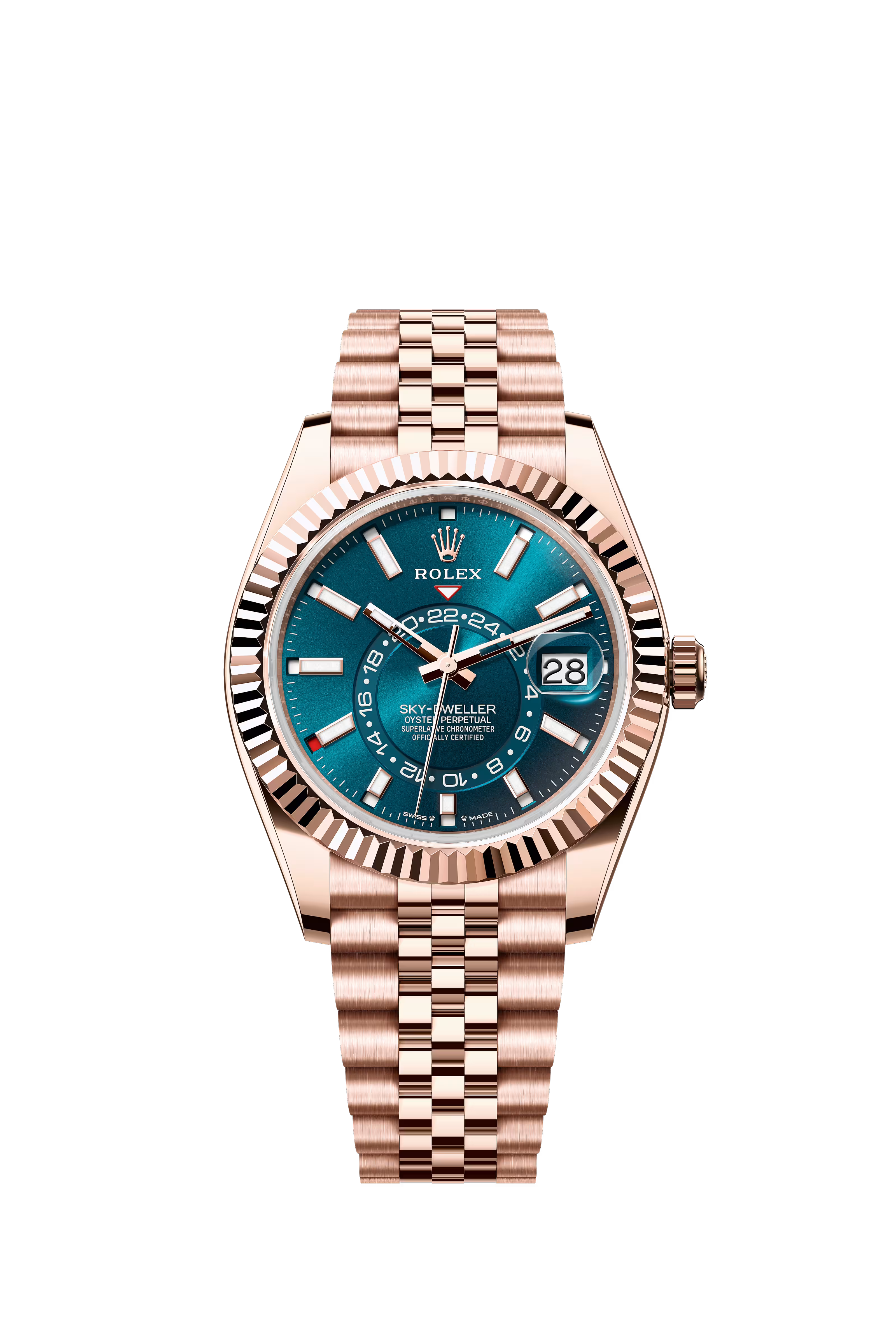 Sky-Dweller Everose Blue Green Dial