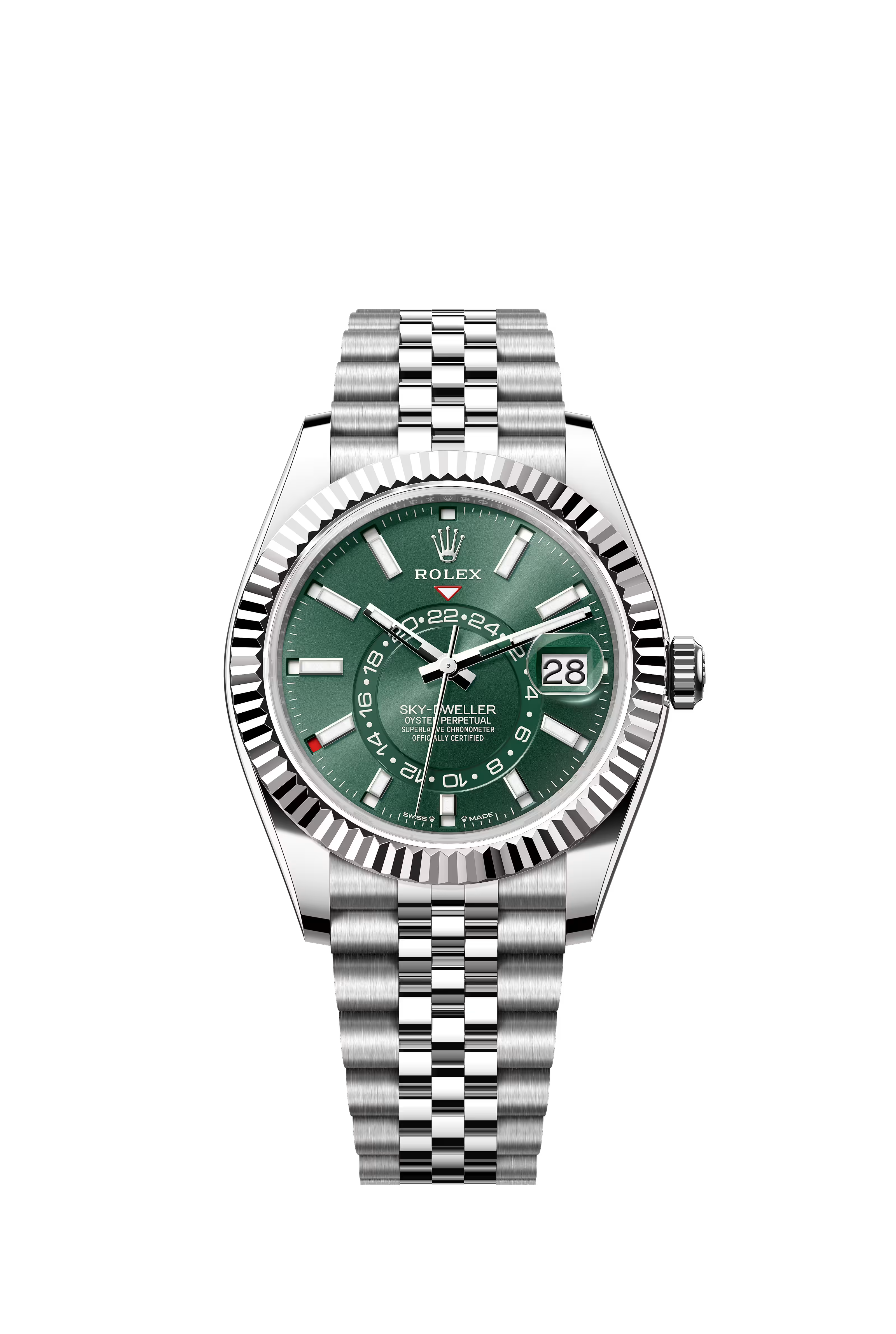 Sky-Dweller Jubilee Fluted Green