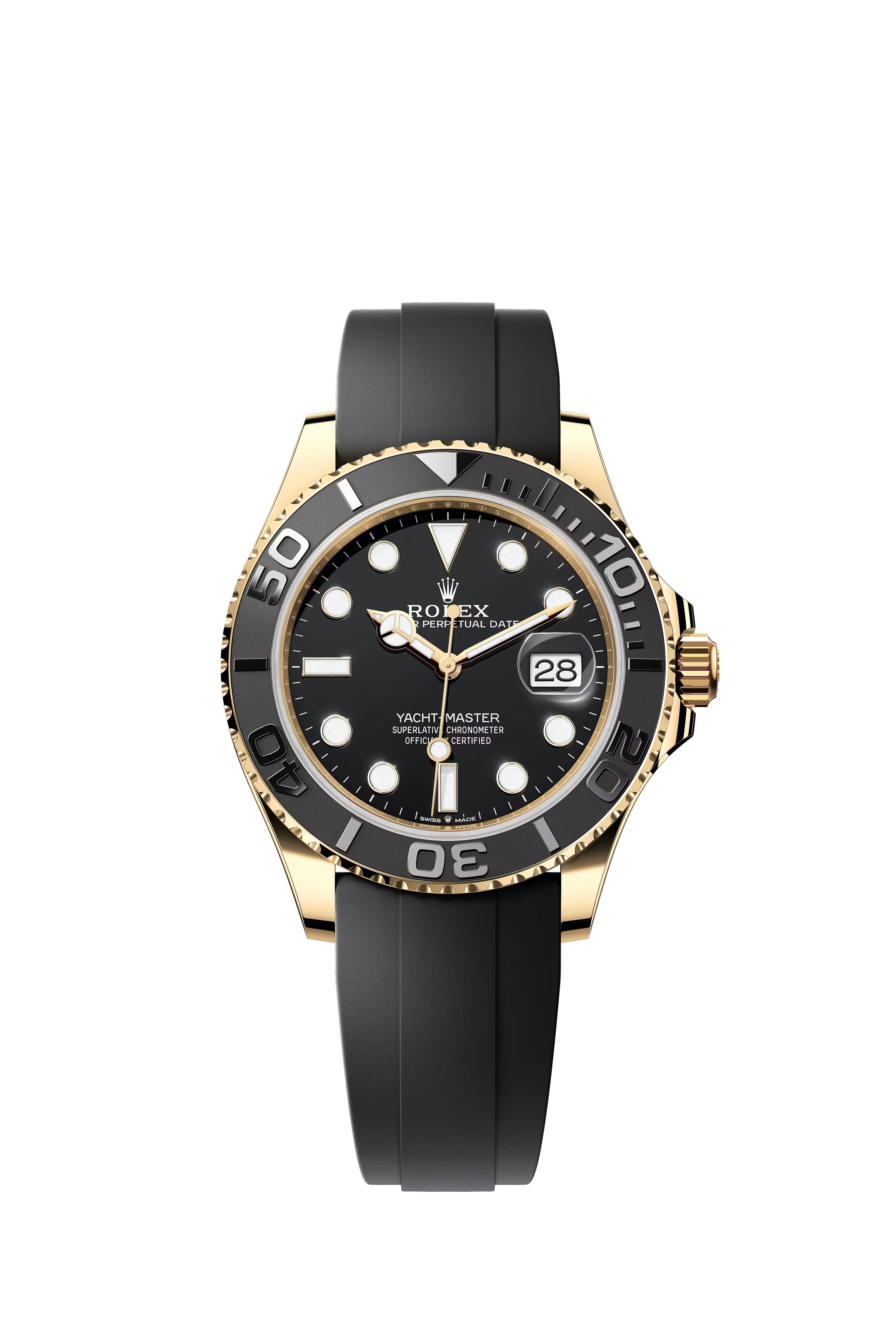 Yachtmaster Oysterflex Yellow Gold